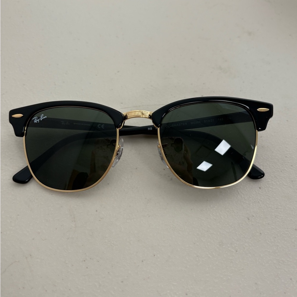 Ray-Ban Classic Black and Gold Sunglasses